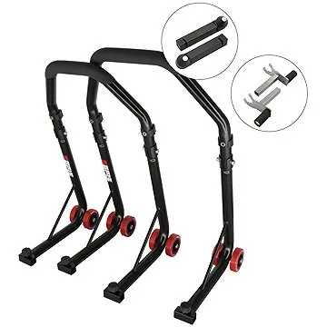 M-Style D18 moto stojan přední a zadní set - přední stojan : Trn, zadní stojan : 2v1 (5365-MS-050178-146-811)