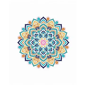 Zuty - Malování podle čísel - MANDALA II, 80x100 cm, vypnuté plátno na rám (HRAmmb11937nad)