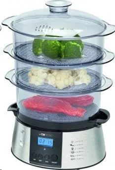 Clatronic DG3547 parní hrnec, nerez, LCD