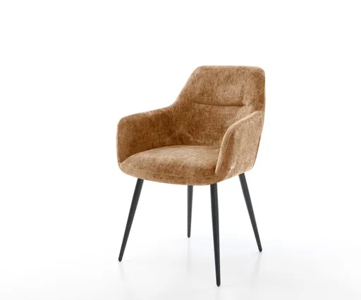 Jídelní židle Pejo-Flex žinylka rezavá podnož zúžená černá