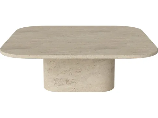 Konferenční stolek Eida 100 x 100 cm, více variant - Bolia Varianta: Sand Travertine, výška 32 cm