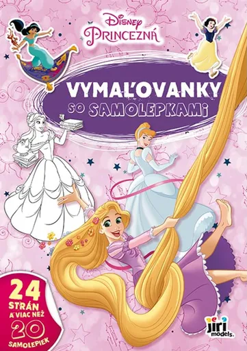Vymaľovanky so samolepkami Princezné