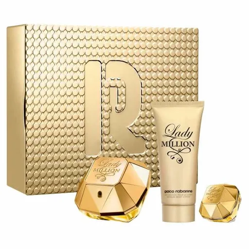 Rabanne Lady Million - EDP 80 ml + tělové mléko 100 ml + EDP 5 ml
