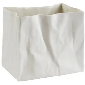 Räder Porcelánová váza ve tvaru papírové tašky (Velikost: 10) (7064)