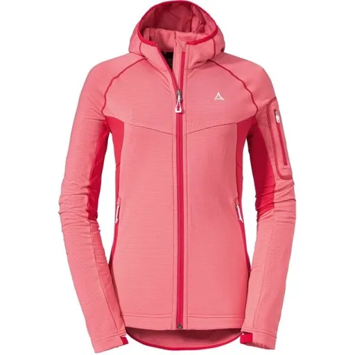 Schöffel HYDALEN W Dámská fleece mikina s kapucí, růžová, velikost