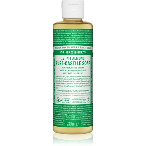 Dr. Bronner’s Almond tekuté univerzální mýdlo 240 ml