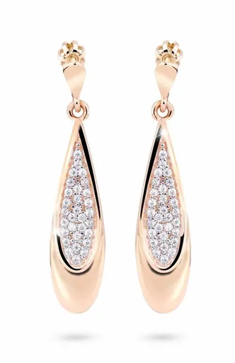 Cutie Jewellery Luxusní zlaté náušnice se zirkony Z8052-30-10-X-4