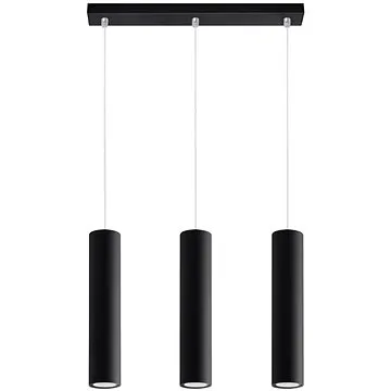 Lustr na lanku LAGOS 3 3xGU10/40W/230V černá (86867)