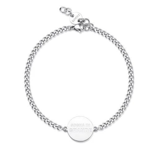 S'Agapõ Ocelový náramek s ozdobou Be My Family SBY031