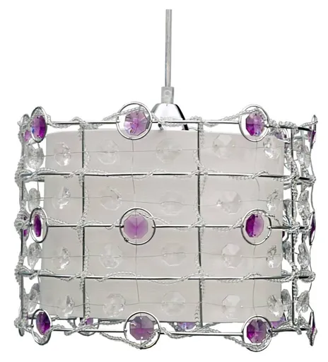 Závěsná stropní lampa 1X40W E27 fialová SENECA