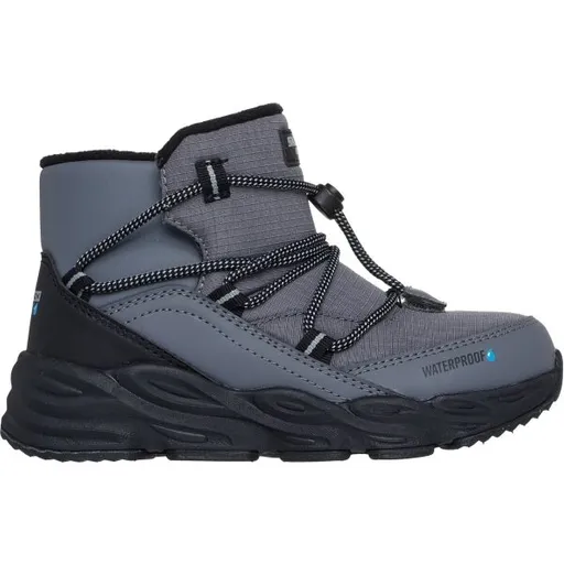 Skechers TURBO TREAD Dětská zimní obuv, šedá, velikost