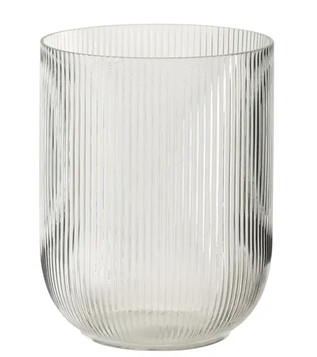 Béžovo-tyrkysový obal na květináč se vzorem Fayence - Ø 16*15 cm Chic Antique