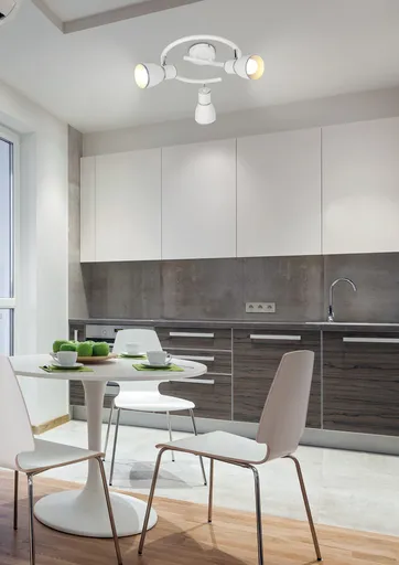 Stropní svítidlo bílá/chrom spirála 3xE14 Fido