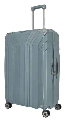 Velký skořepinový kufr na kolečkách Travelite Elvaa 4w L Blue/grey