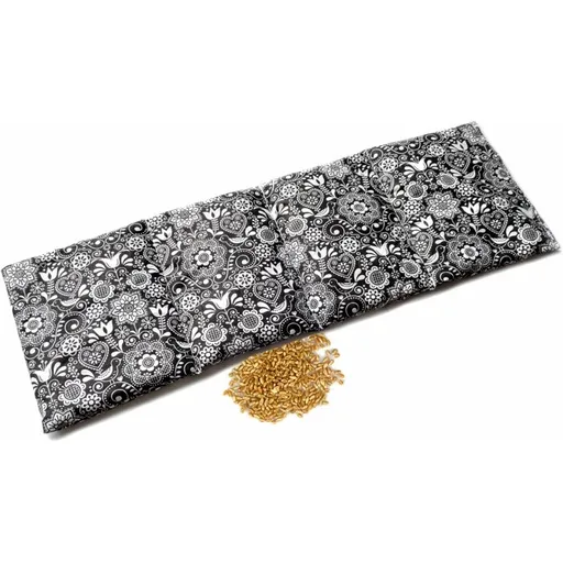 Bederní nahřívací polštářek s pšenicí, černobílá