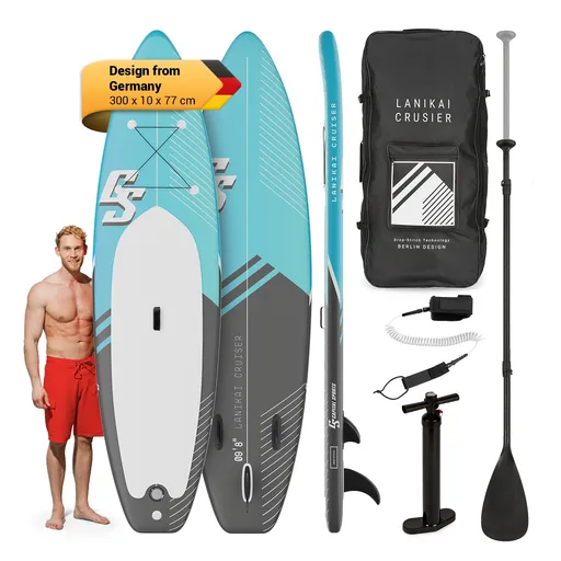 Capital Sports Lanikai Cruiser 9.8, nafukovací paddelboard, souprava se SUP deskou, 305 × 77 × 10