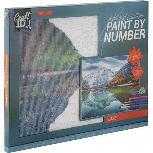 Diamantové malování jezero 40x50cm