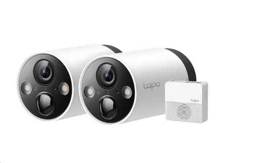 TP-Link Tapo C420S2 - 2x Tapo C420, 1x Tapo H200 (4MP, 2K QHD, IR 15m, WiFi, micro SD card, IP65)