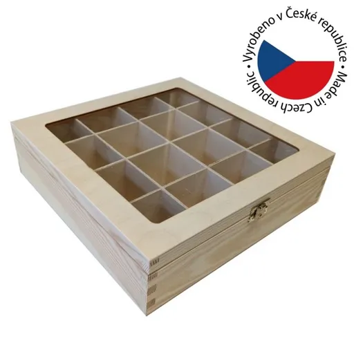 91430 Dřevěná uzavíratelná krabička, 30 x 8 x 29 cm