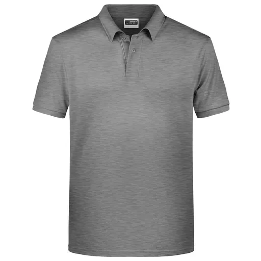 James & Nicholson (Daiber) Pánská polokošile z biobavlny 8010 - Šedý melír | 3XL