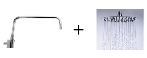 OLSEN SPA Hlavová sprcha VESUV PLUS 50  + Držák hlavové sprchy W19 BAGW19+BAPG8255