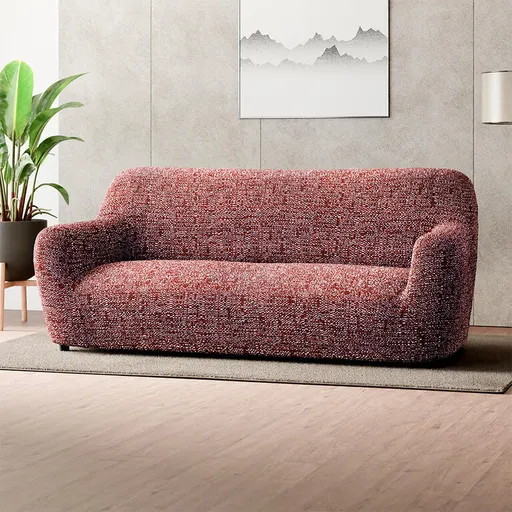 Bielastické potahy GLORIA vínová trojkřeslo (š. 170 - 220 cm)