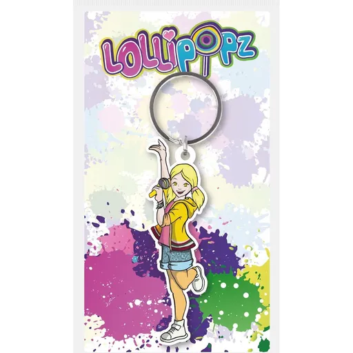 Epee Lollipopz klíčenka gumová žlutá