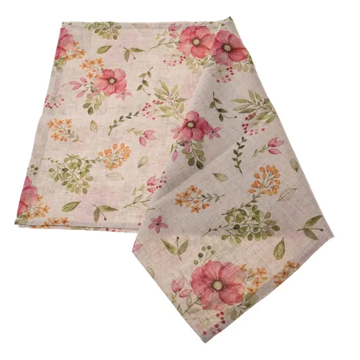 Běhoun voděodolný Květiny, 40 x 140 cm