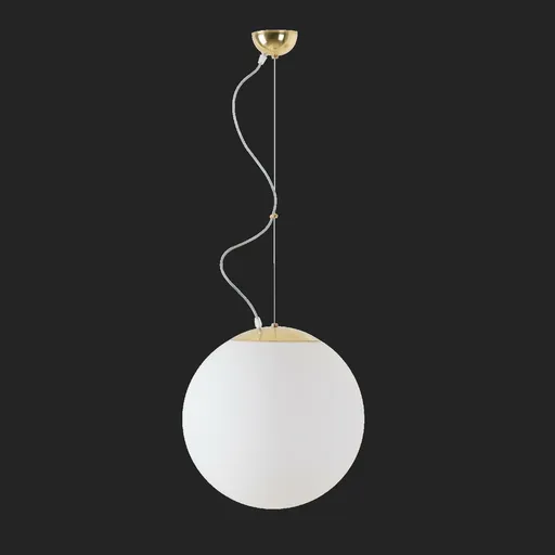 OSMONT ISI70711 ISIS L3 PM-M závěsné plastové svítidlo mosaz leštěná / bílá IP40 4000 K 27W LED nouzové kombinované 1 h