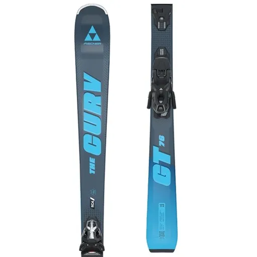 Fischer THE CURV GT 76 TPR + RSW 10 PR 25/26 GW Sjezdové lyže, tmavě modrá, velikost
