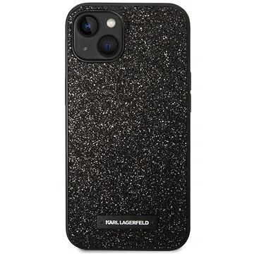 Karl Lagerfeld Glitter Plague Zadní Kryt pro iPhone 14 Plus Black (KLHCP14MG2ELK)