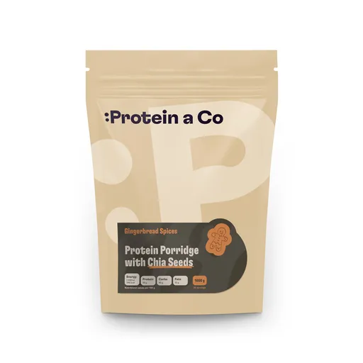 Protein a Co Proteinové kaše s chia 1600 g Gingerbread Spices