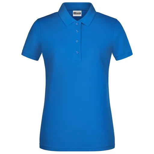 James & Nicholson (Daiber) Dámská polokošile z biobavlny 8009 - Kobaltová | 2XL