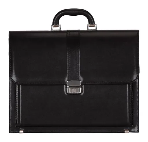 Pánská aktovka REAbags 8003A Black/Nickel