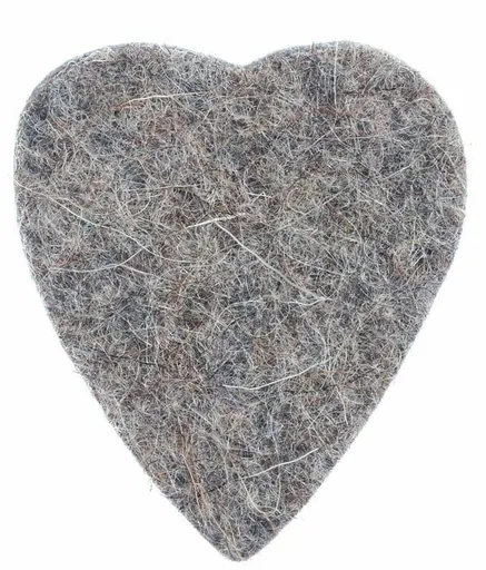 Timber Tones Felt Tones Heart Grey Wool Felt