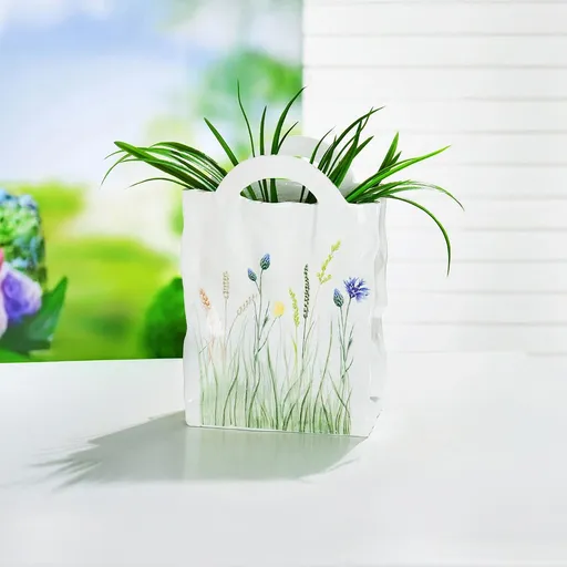 Gilde Dekorační květináč Taška s květy