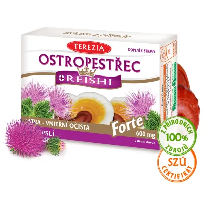 Ostropestřec + Reishi FORTE 60 kapslí