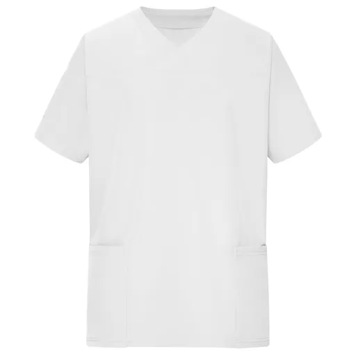 James & Nicholson (Daiber) Pánská strečová zdravotnická halena JN3104 - Bílá | 2XL