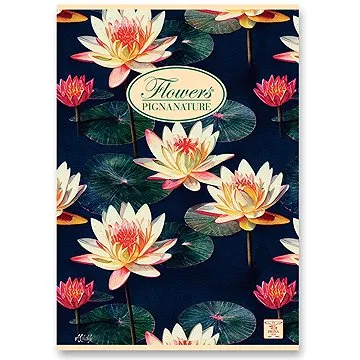 PIGNA Nature Flowers A5 šitý ,linka (8005235149618)