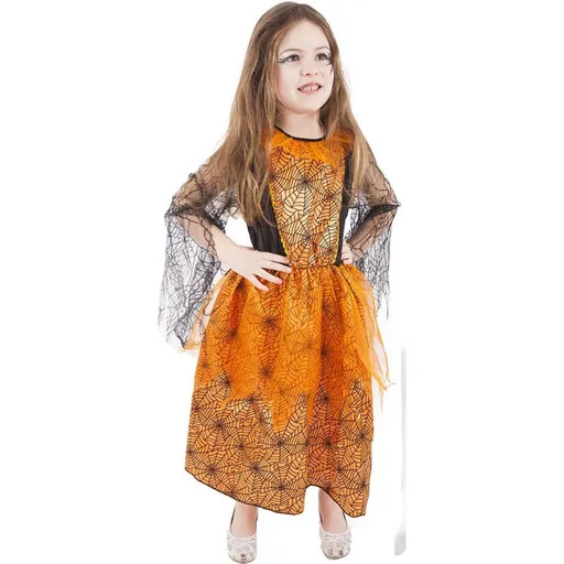 Rappa Karnevalový kostým čarodějnice halloween 105 - 116 cm vel. S