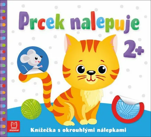 Prcek nalepuje 2+ / Knížečka s okrouhlými nálepkami - Agnieszka Bator, Sylwia Izdebska