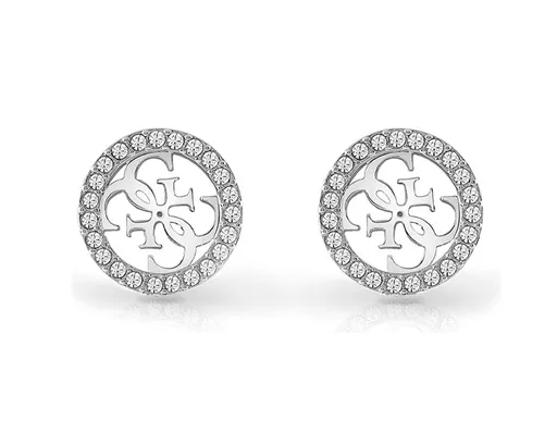 Guess Módní ocelové náušnice 4G Crush JUBE04164JWRHT/U