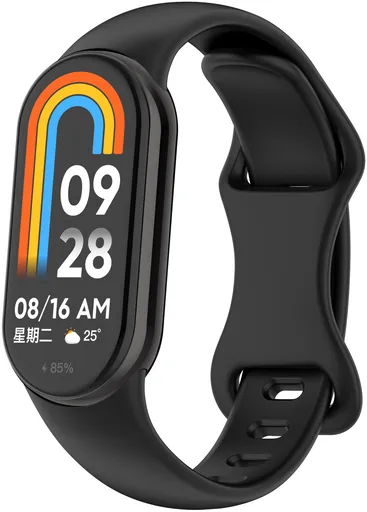 4wrist Řemínek ze silikonu pro Xiaomi 9 a 8 - Black
