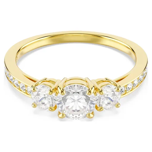 Swarovski Třpytivý pozlacený prsten Stilla Attract 572329 52 mm