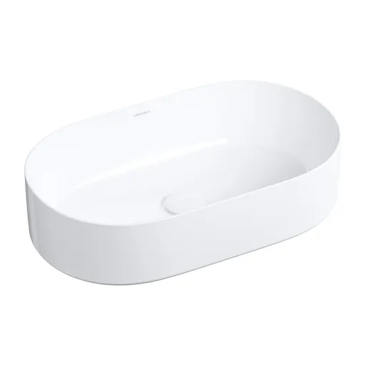 OMNIRES MESA umyvadlo na desku, 53  x 32 cm bílá lesk /BP/ MESA530BP