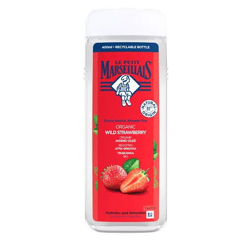 Le Petit Marseillais Sprchový gel BIO Wild Strawberry Shower Gel 400 ml