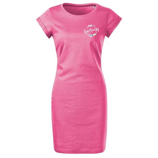 Bontis Šaty Tým nevěsty LUČNÍ VĚNEC - Purpurová | XL