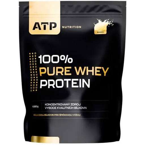 ATP NUTRITION 100% PURE WHEY PROTEIN 1000 G BANÁN Syrovátkový protein, , velikost