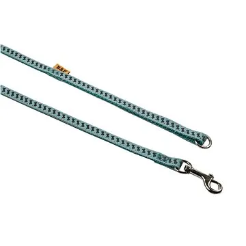 Bafpet Popruhové vodítko "Reflexní kostičky" - Modrá, 10mm × 120cm, 18202K (18202K_MODRA)