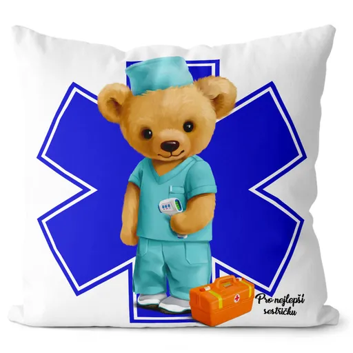 Polštářek Pro nejlepší sestřičku (Velikost: 40 x 40 cm)